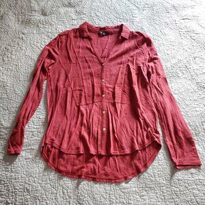 Red Button Up